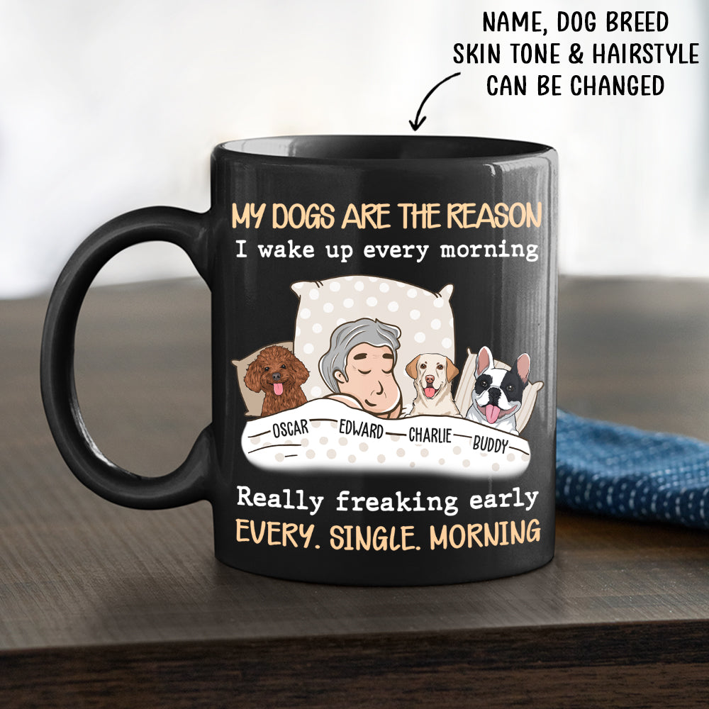 My Dog Is The Reason - Personalized Custom Coffee Mug