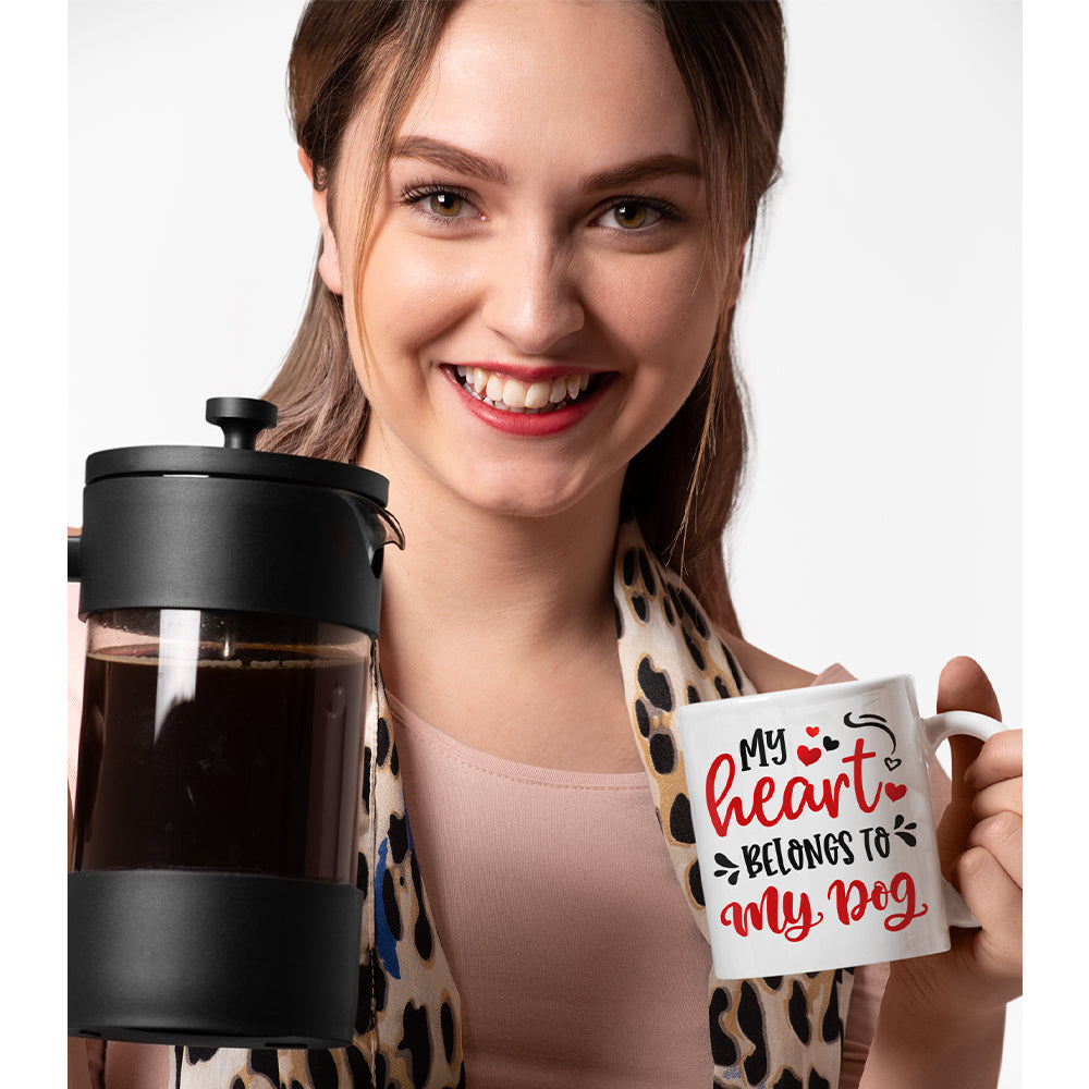 Belong To Dog - Personalized Custom Coffee Mug