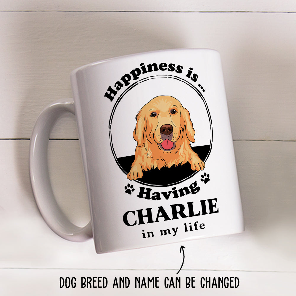 Happiness Is - Personalized Custom Coffee Mug
