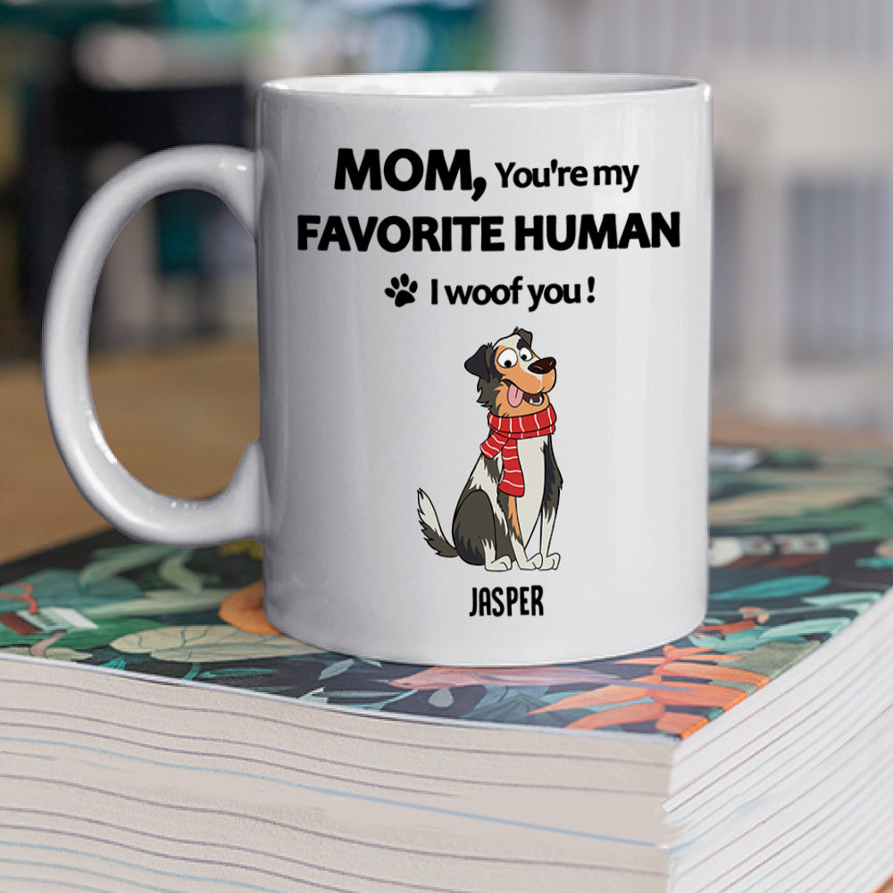 To My Favorite Human - Personalized Custom Coffee Mug