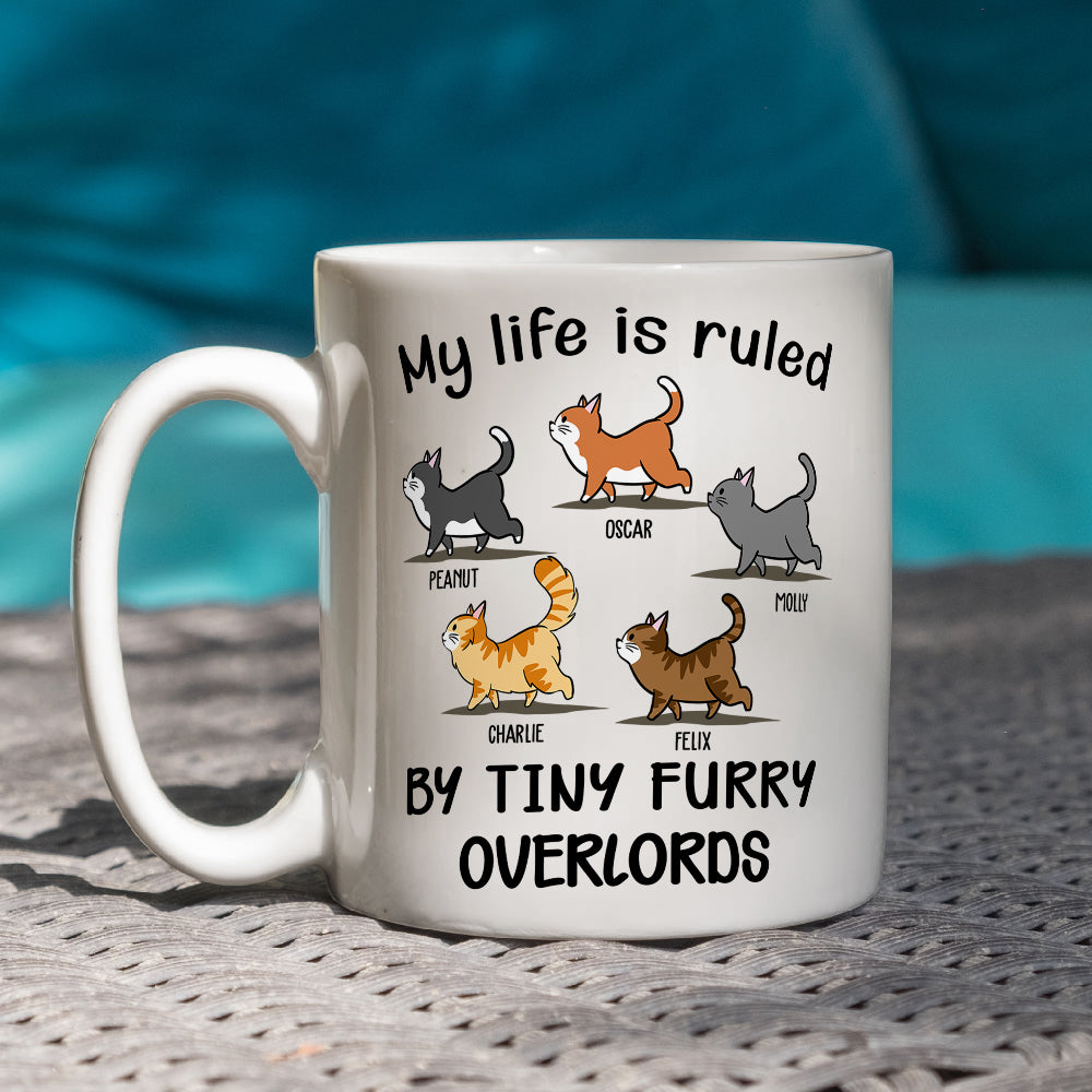 My Life Is Ruled By Cats - Personalized Custom Coffee Mug
