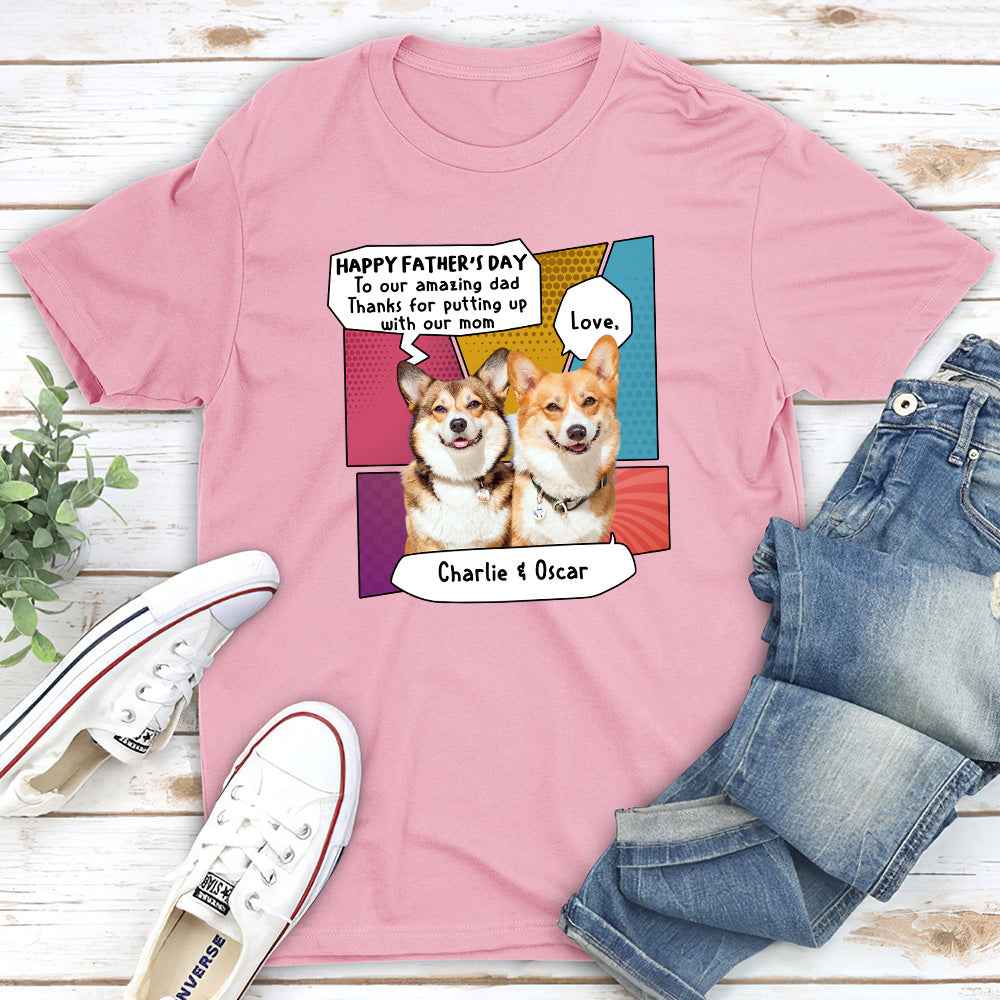 Pop Art Amazing Mom/Dad - Personalized Custom Unisex T-shirt