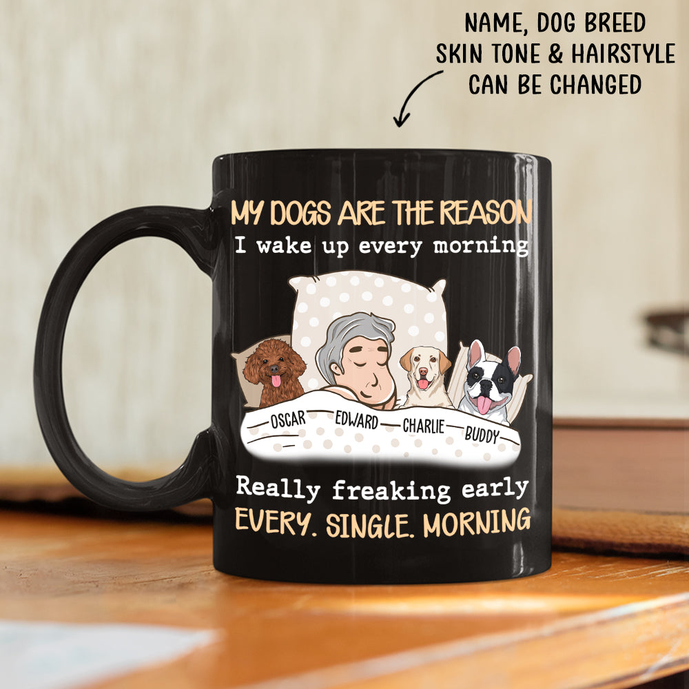 My Dog Is The Reason - Personalized Custom Coffee Mug