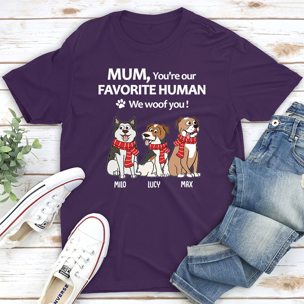 To My Favorite Human - Personalized Custom Unisex T-shirt