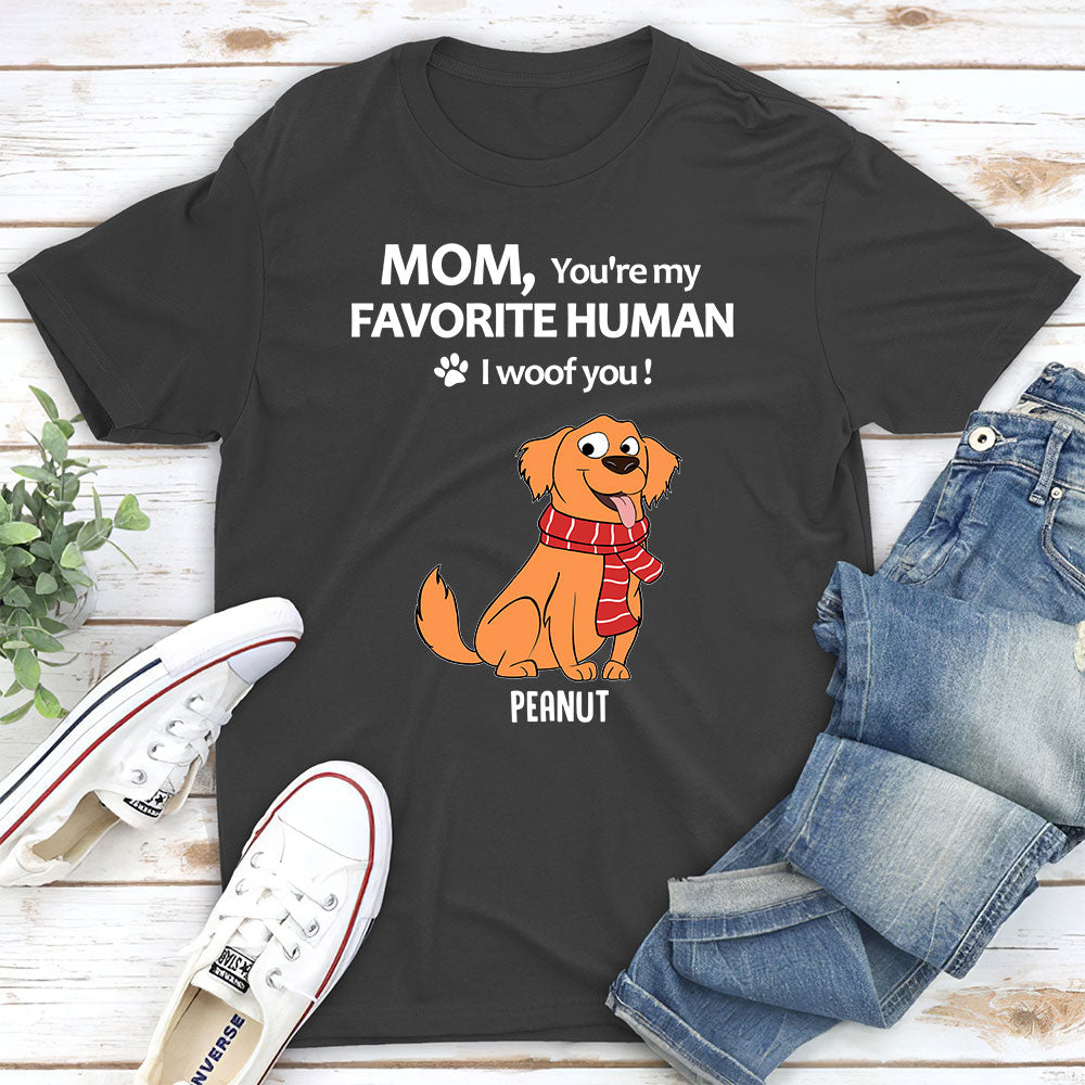 To My Favorite Human - Personalized Custom Unisex T-shirt