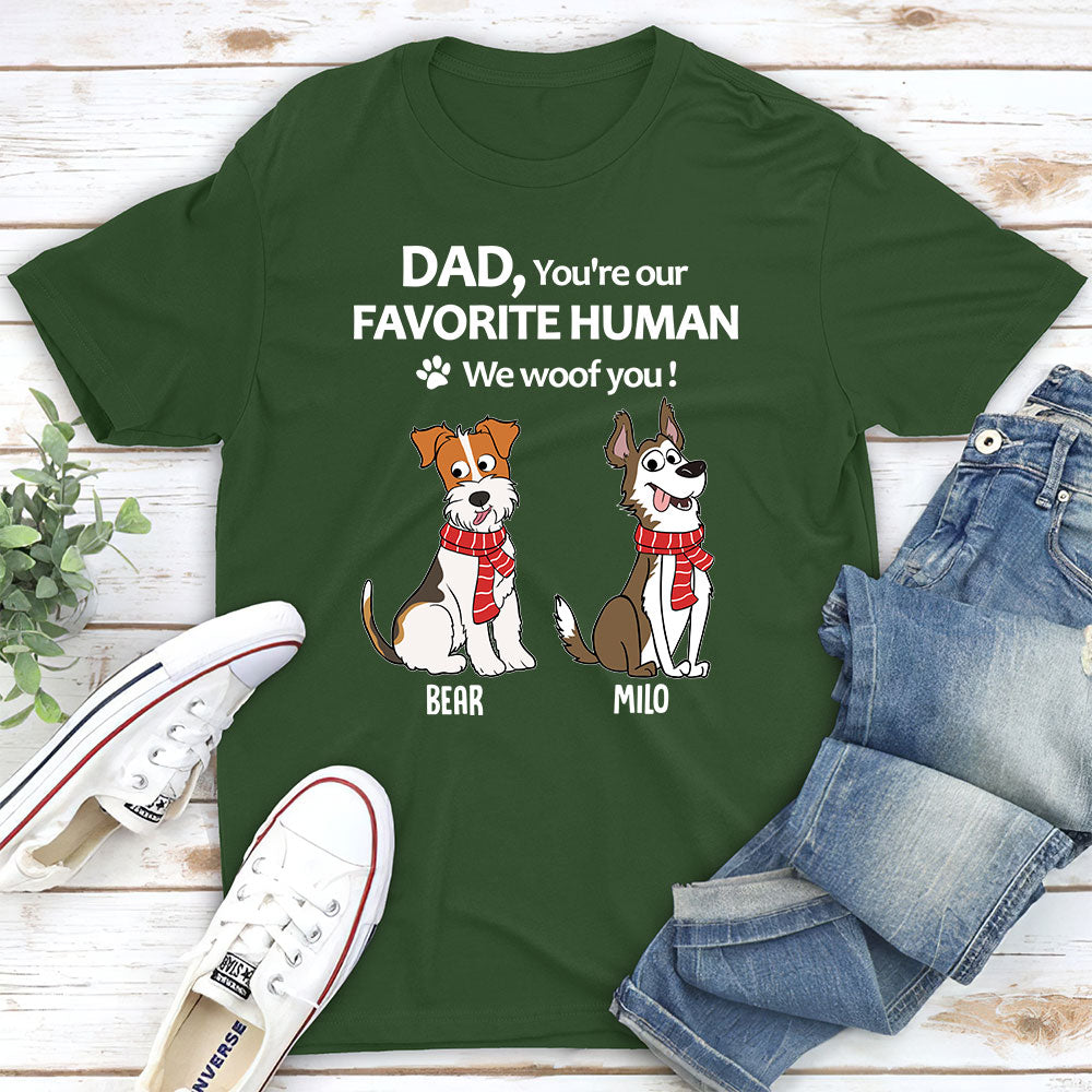 To My Favorite Human - Personalized Custom Unisex T-shirt