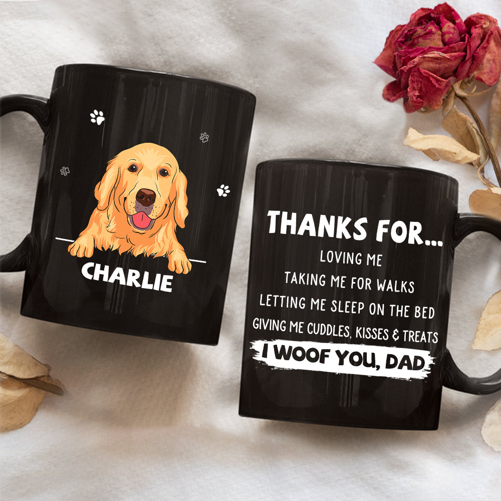 Dog Thanks For 1 - Personalized Custom Coffee Mug