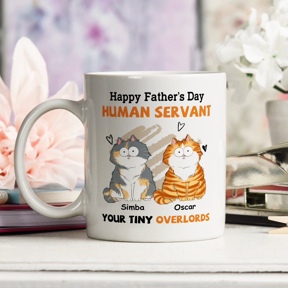 To My Human Servant - Personalized Custom Coffee Mug