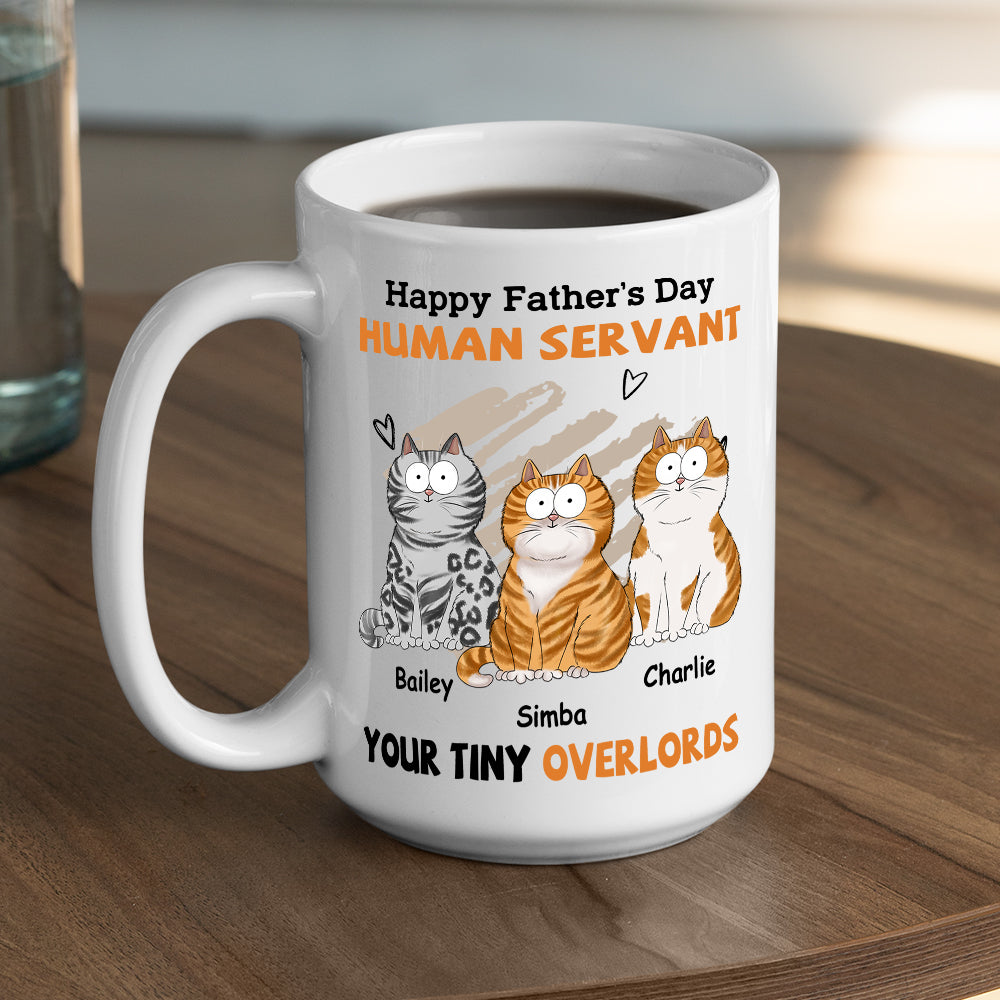 To My Human Servant - Personalized Custom Coffee Mug