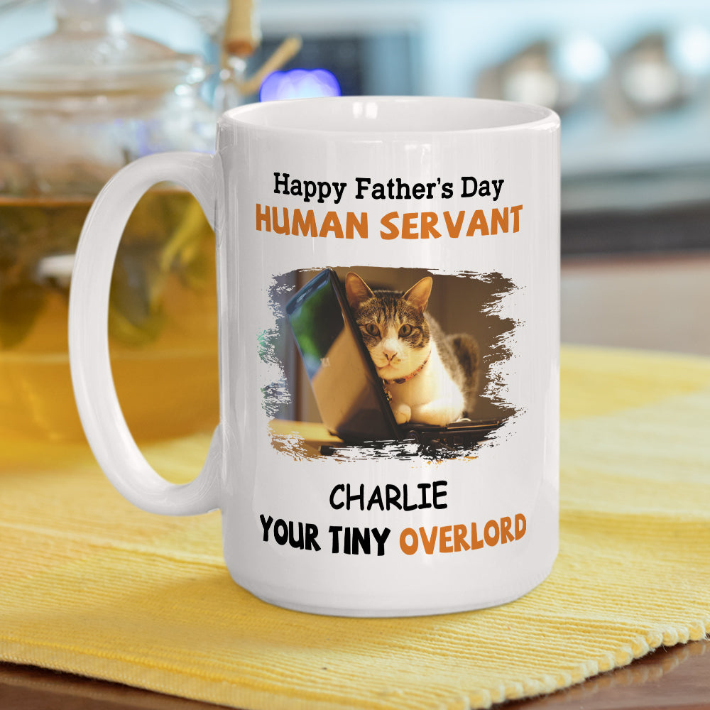 To My Human Servant - Personalized Custom Coffee Mug