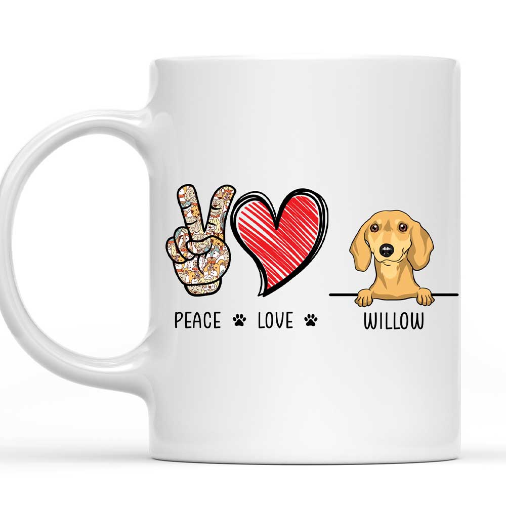 Mug - Peace Love Dog