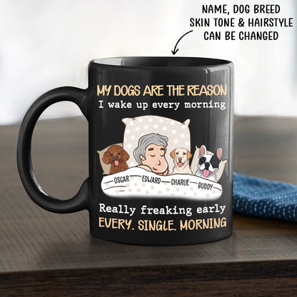 My Dog Is The Reason - Personalized Custom Coffee Mug