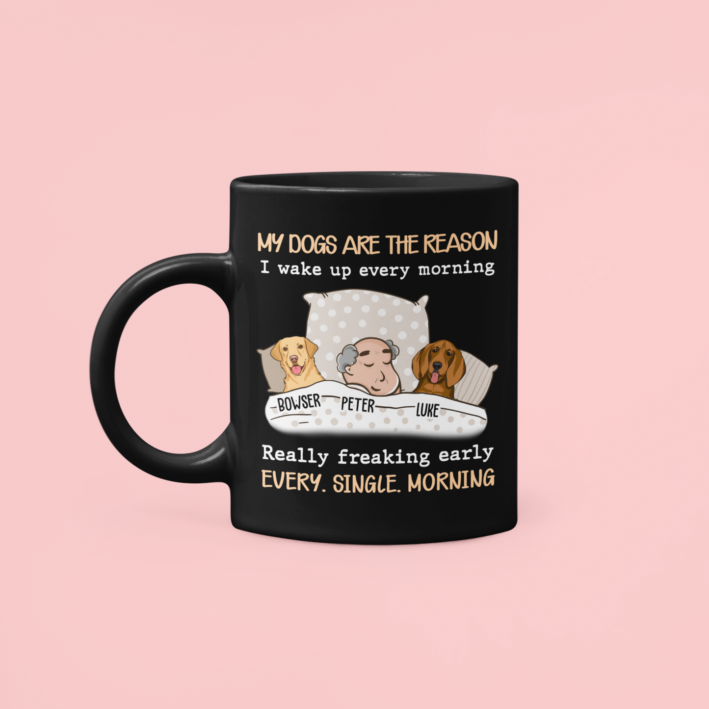 My Dog Is The Reason - Personalized Custom Coffee Mug