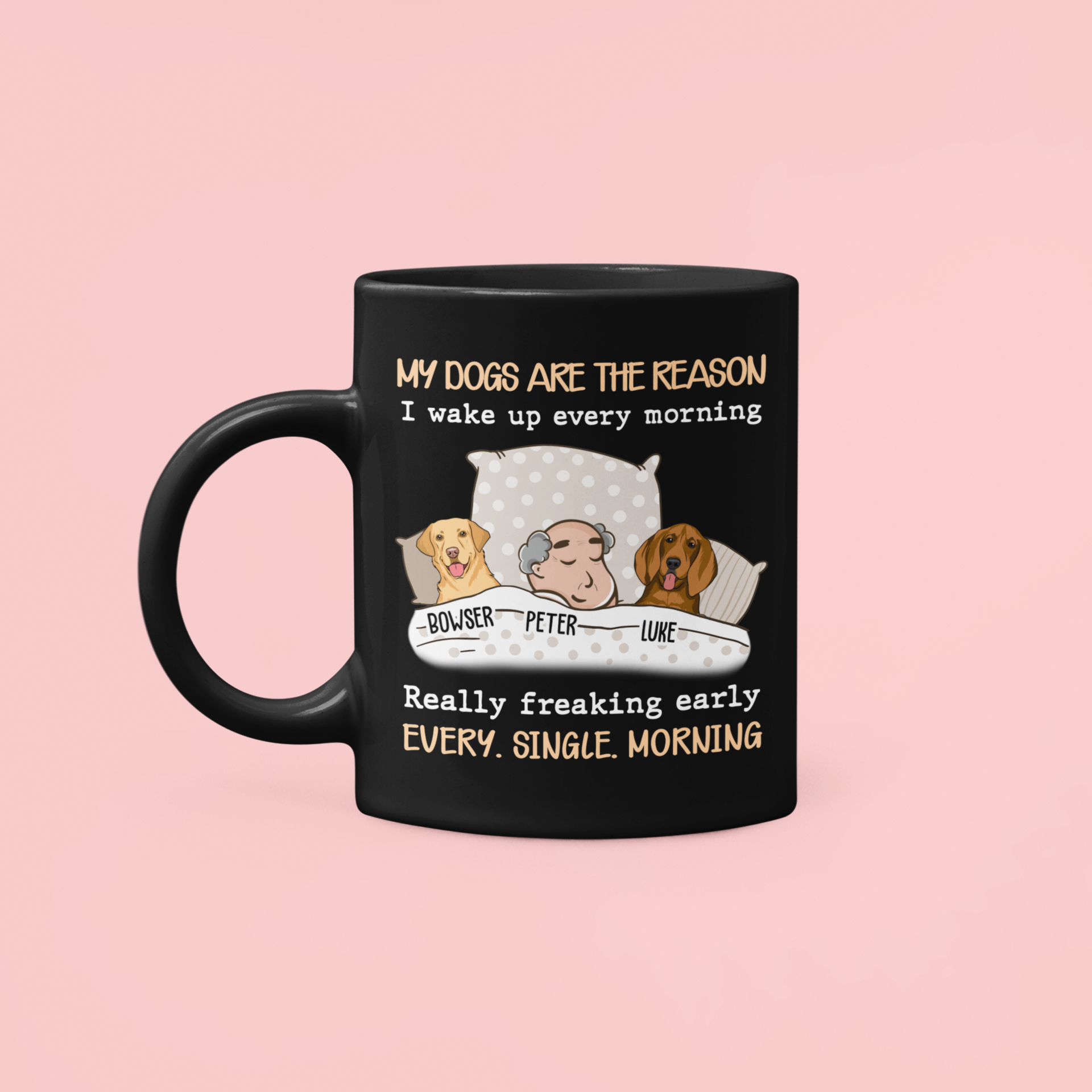 My Dog Is The Reason - Personalized Custom Coffee Mug