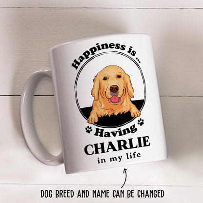 Happiness Is - Personalized Custom Coffee Mug