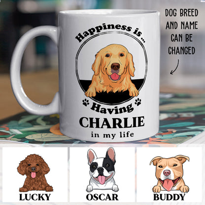Happiness Is - Personalized Custom Coffee Mug