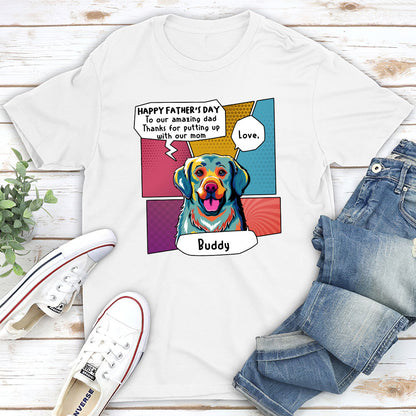 Pop Art Amazing Mom/Dad - Personalized Custom Unisex T-shirt