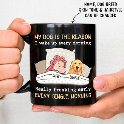 My Dog Is The Reason - Personalized Custom Coffee Mug