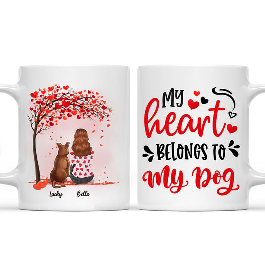 Belong To Dog - Personalized Custom Coffee Mug