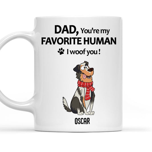 To My Favorite Human - Personalized Custom Coffee Mug