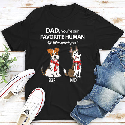 To My Favorite Human - Personalized Custom Unisex T-shirt