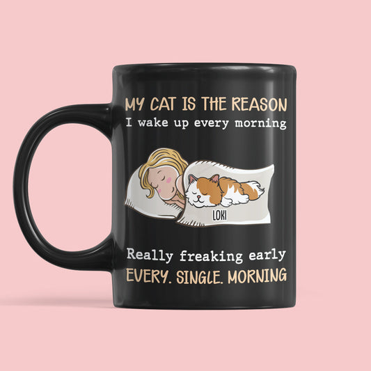 My Cat Is The Reason - Personalized Custom Coffee Mug
