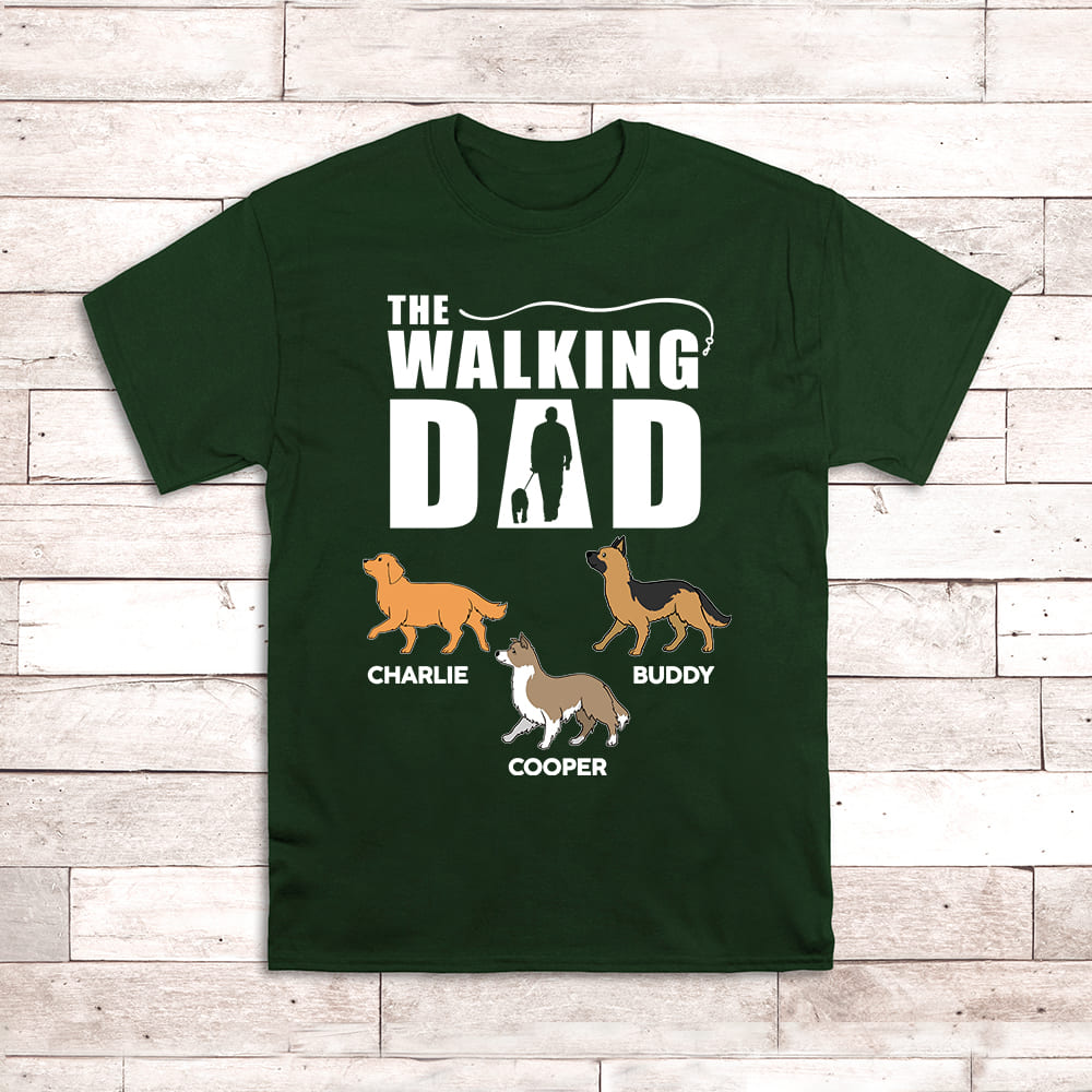 The Walking Dad - Personalized Custom Unisex T-shirt