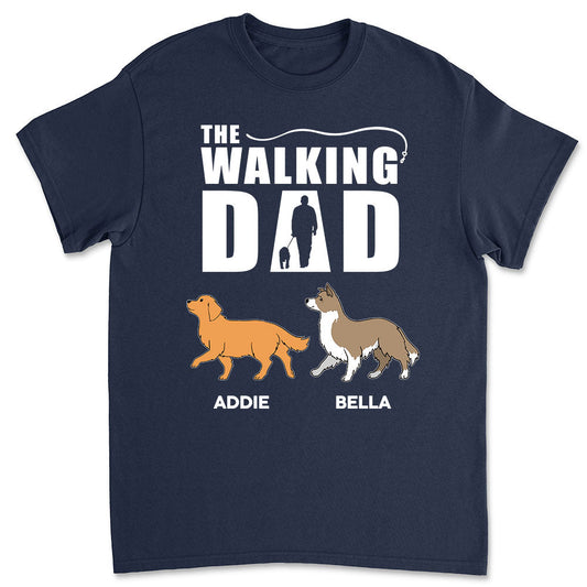The Walking Dad - Personalized Custom Unisex T-shirt